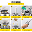 Stainless Steel Sprayer 3.5 Gallon Steel Hand-pump With 3.3-inch Reinforced Hose
