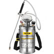 1.5gal/6l Stainless Steel Sprayer Curved Lance 3.3-inch Reinforced Hose Fan Tip