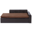 VEVOR Pet Sofa, Dog Couch for Large-Sized Dogs and Cats, Soft Leather Dog Sofa Bed, 110 lbs Loading Cat Sofa, Brown