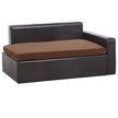 VEVOR Pet Sofa, Dog Couch for Medium-Sized Dogs and Cats, Soft Leather Dog Sofa Bed, 110 lbs Loading Cat Sofa, Black