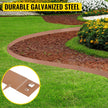 VEVOR Steel Lawn Edging Metal Landscape Edging 5PCS 4