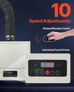 VEVOR Solder Fume Extractor 459 m³/h 280W Brushless Motor with 10 Levels Speed