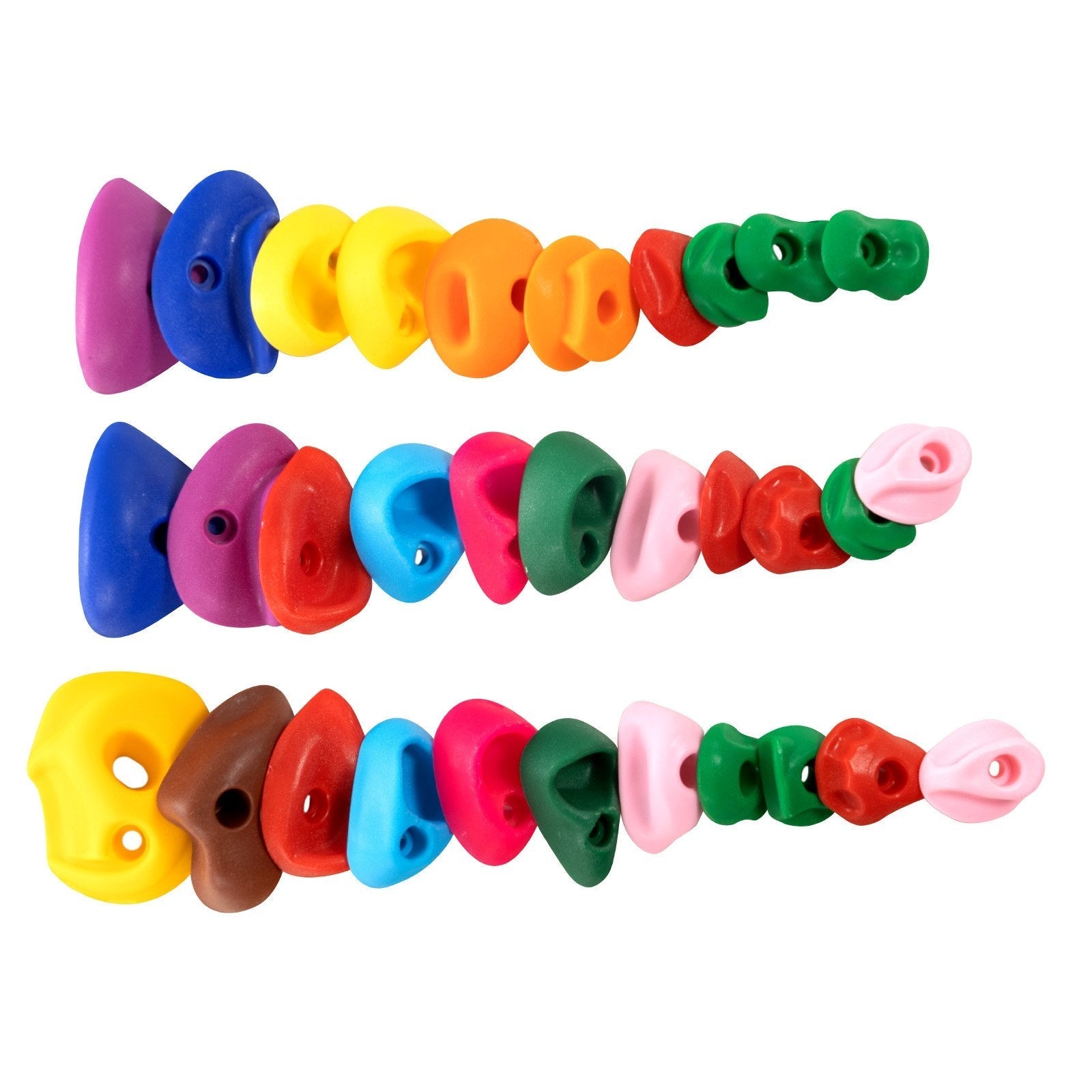 VEVOR 32 Rock Climbing Holds Climbing Rocks Rock Wall Holds Grip Indoor/Outdoor