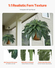 VEVOR Artificial Boston Fern Large Plastic Fern 88 Branches Indoor Outdoor Decor