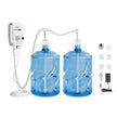 VEVOR Bottled Water Dispenser Pump System, 2x5 Gallon Dispensing System, Automatic Electric Water Dispenser, Double-Pipe Water Jug Pump, Compatible Use with Coffee/Tea Machine, Refrigerator, Ice Maker