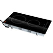 VEVOR Built in Electric Stove Top, 20 x 11.6 inch 2 Burners, 110V Glass Radiant Cooktop with Sensor Touch Control, Timer & Child Lock Included, 9 Power Levels for Simmer Steam Slow Cook Fry