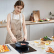 VEVOR Built in Electric Stove Top, 20 x 11.6 inch 2 Burners, 240V Glass Radiant Cooktop with Sensor Touch Control, Timer & Child Lock Included, 9 Power Levels for Simmer Steam Slow Cook Fry