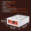 VEVOR Chocolate Tempering Machine, 17.6 Lbs 2 Tanks Chocolate Melting Pot TEMP Control 86~185℉, 1500W Stainless Steel Electric Commercial Food Warmer For Chocolate/Milk/Cream Melting and Heating