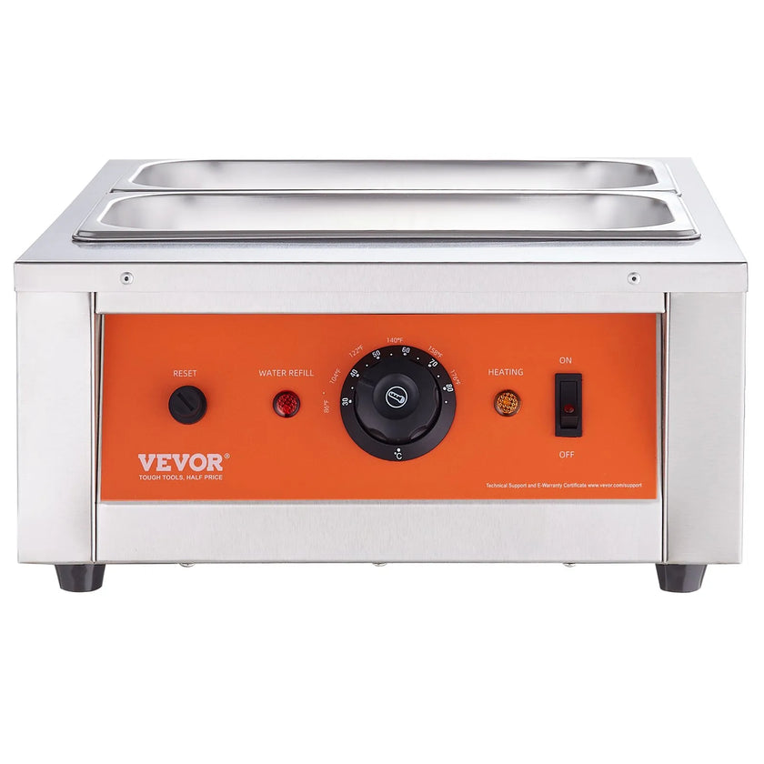 VEVOR Chocolate Tempering Machine, 17.6 Lbs 2 Tanks Chocolate Melting Pot TEMP Control 86~185℉, 1500W Stainless Steel Electric Commercial Food Warmer For Chocolate/Milk/Cream Melting and Heating