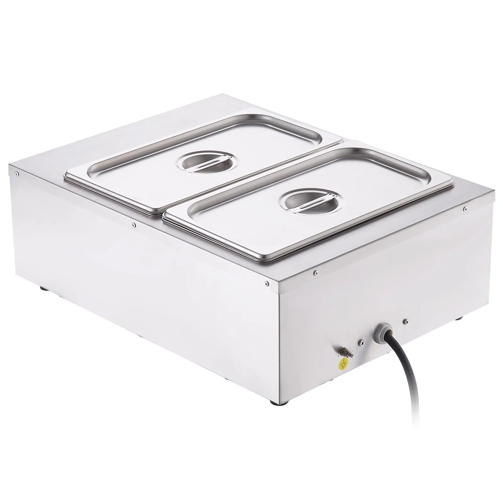 VEVOR Chocolate Tempering Machine, 17.6 Lbs 2 Tanks Chocolate Melting Pot TEMP Control 86~185℉, 1500W Stainless Steel Electric Commercial Food Warmer For Chocolate/Milk/Cream Melting and Heating