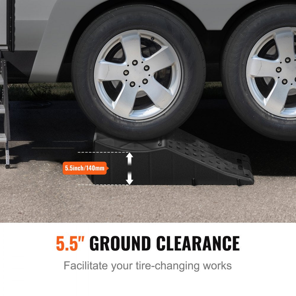 VEVOR Car Ramp, 1 Piece Low Profile Car Service Ramp, 20000 lbs/10 ton Loading Capacity, 5.5