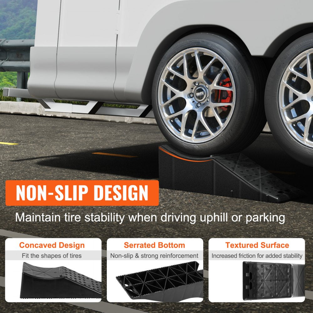 VEVOR Car Ramp, 1 Piece Low Profile Car Service Ramp, 20000 lbs/10 ton Loading Capacity, 5.5