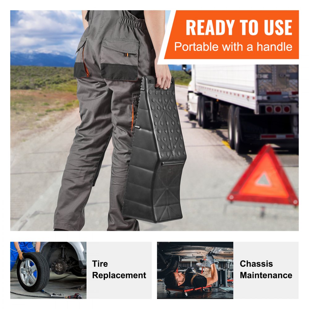VEVOR Car Ramp, 1 Piece Low Profile Car Service Ramp, 20000 lbs/10 ton Loading Capacity, 5.5