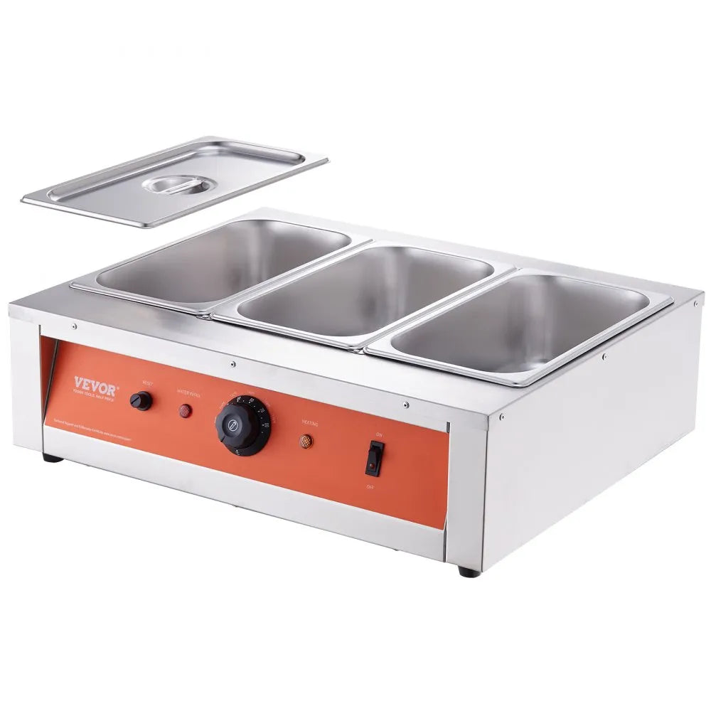 VEVOR Chocolate Tempering Machine, 26.5 Lbs 3 Tanks Chocolate Melting Pot TEMP Control 86~185℉, 1500W Stainless Steel Electric Commercial Food Warmer For Chocolate/Milk/Cream Melting and Heating