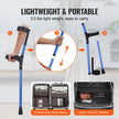🩺 Forearm Crutches for Adults – 2 Variants Available (350 lb Capacity)