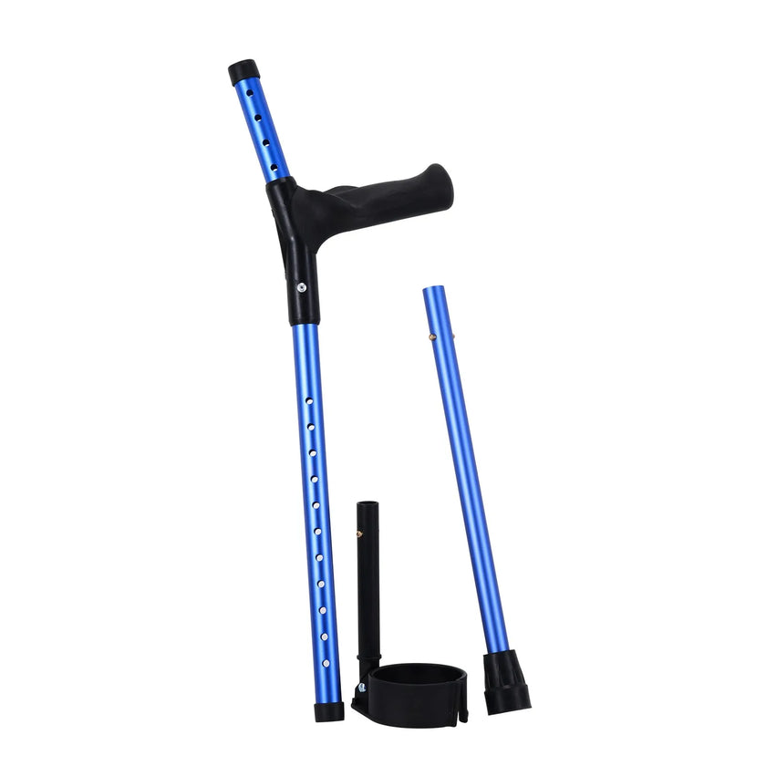 VEVOR Forearm Crutches Aluminum Walking Crutches with Adjustable Height & Cuffs
