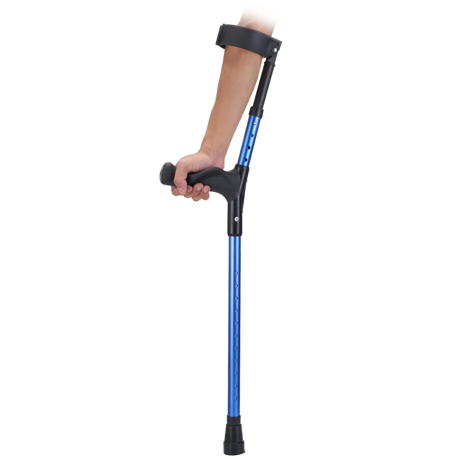 VEVOR Forearm Crutches Aluminum Walking Crutches with Adjustable Height & Cuffs