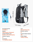 VEVOR Lightweight Hydration Pack Backpack 2L Water Bladder Biking Hiking Running