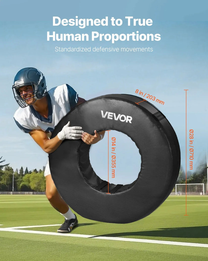 VEVOR Football Tackle Wheel Tackling Dummy Waterproof PVC Tackle Ring Strap 1PCS
