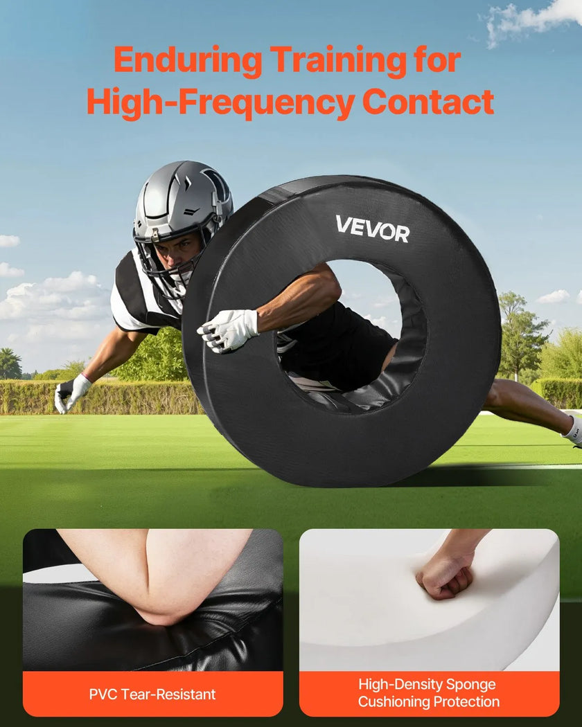 VEVOR Football Tackle Wheel Tackling Dummy Waterproof PVC Tackle Ring Strap 1PCS