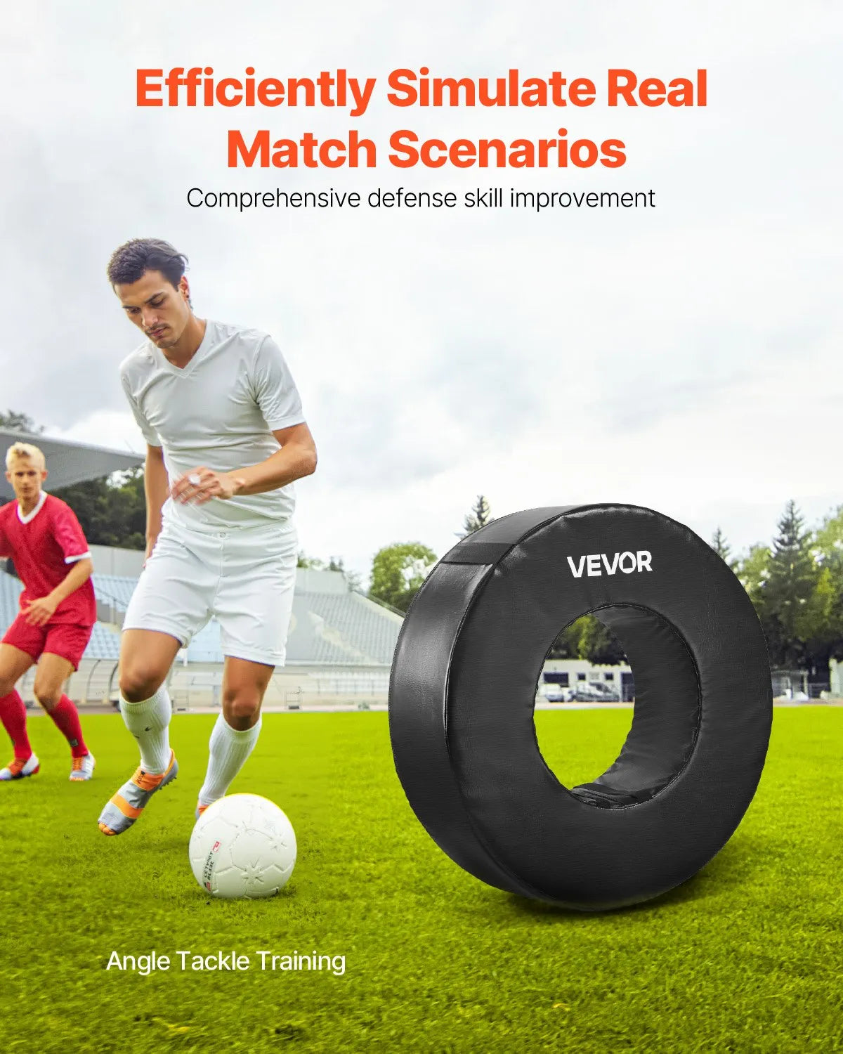 VEVOR Football Tackle Wheel Tackling Dummy Waterproof PVC Tackle Ring Strap 1PCS