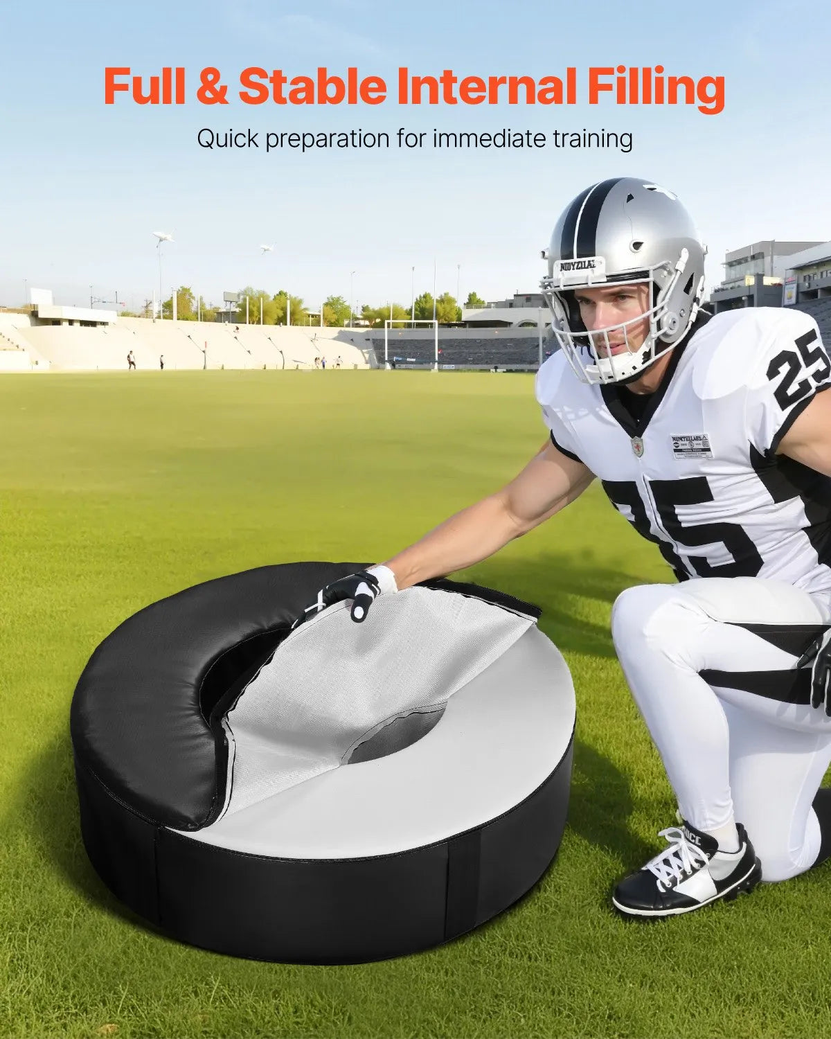 VEVOR Football Tackle Wheel Tackling Dummy Waterproof PVC Tackle Ring Strap 1PCS