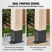 VEVOR 4x4 Post Base 2 Pcs, Inner Size 3.6