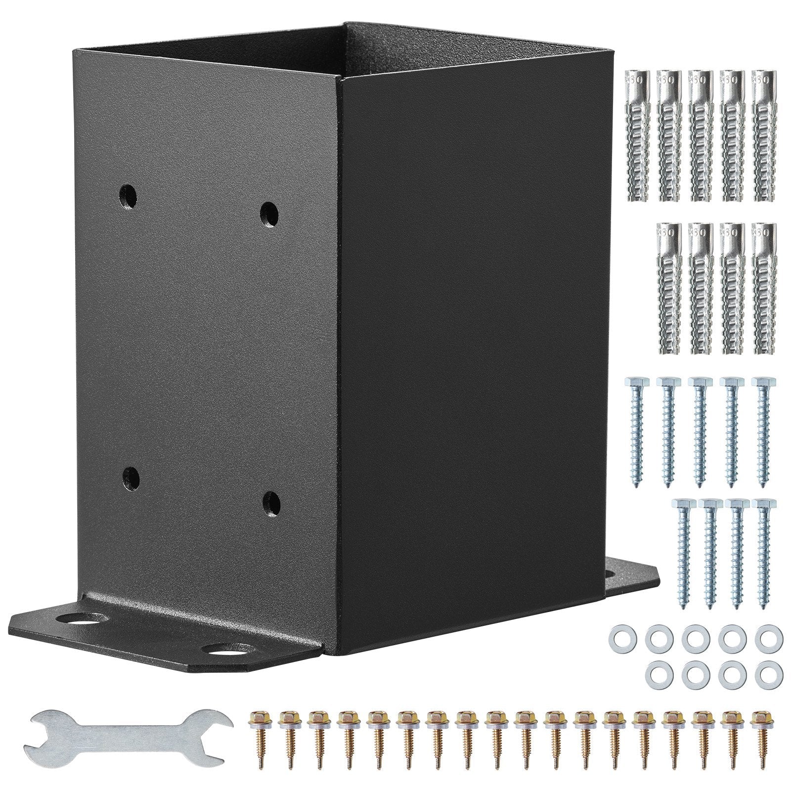 VEVOR 4x4 Post Base 2 Pcs, Inner Size 3.6