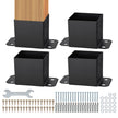 VEVOR 6x6 Post Base 4 Pcs, Inner Size 5.6