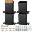 VEVOR 4x4 Post Base 4 Pcs, Inner Size 3.6