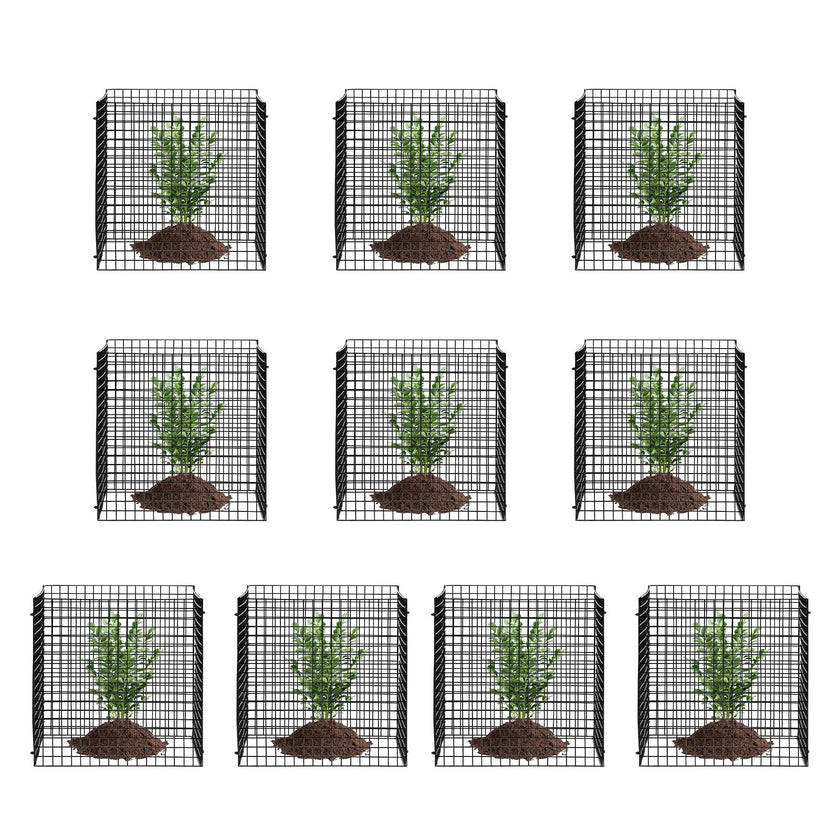VEVOR 10 Pack Plant Protector from Animals 12'' x 12'' Plant Cage for Vegetables