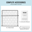 VEVOR 5 Pack Plant Protector from Animals 13.4'' x 13.4'' Metal Plant Cage