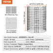VEVOR 6 Pack Plant Protector from Animals 12.6'' Dia. x 14'' H Metal Plant Cage