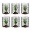 VEVOR 6 Pack Plant Protector from Animals 12.6'' Dia. x 14'' H Metal Plant Cage