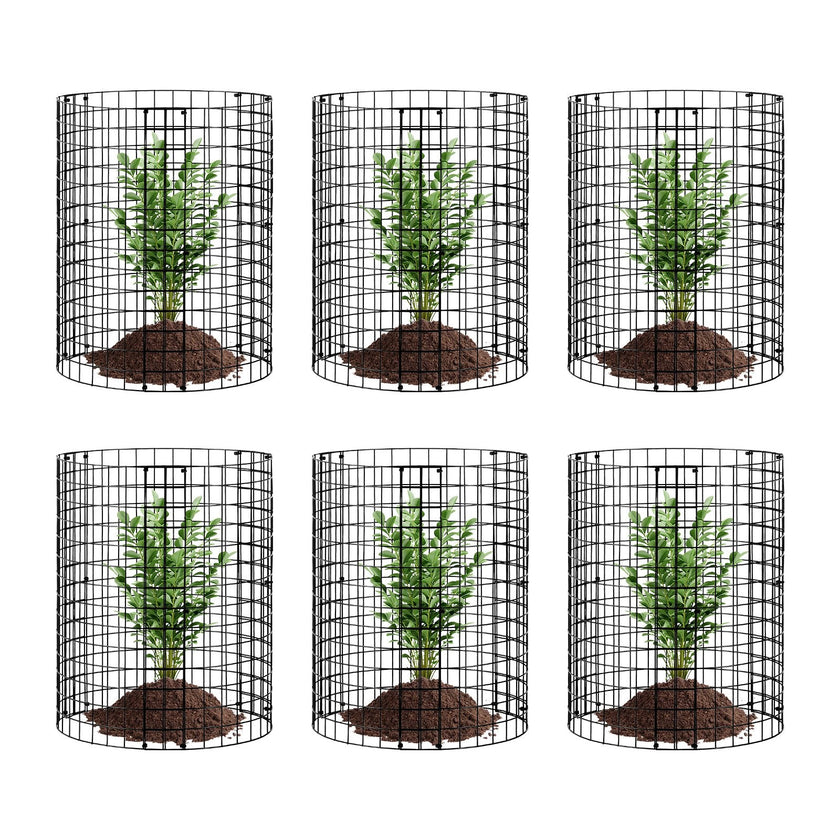 VEVOR 6 Pack Plant Protector from Animals 12.6'' Dia. x 14'' H Metal Plant Cage