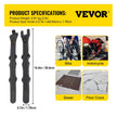 VEVOR Tire Changing Tool, 16 Inch Tire Iron Set, 2pcs Motorcycle Tire Irons, 40CR Steel Tire Bead Breaker, Black Tire Changing Spoons, Rust Proof Motorcycle Tire Spoons, Tire Levers for Bile Tires