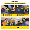 VEVOR Dent Removal Tool, 60 Pcs Paintless Dent Repair Tools, Puller and Lifter Dent Repair Kit, Glue Puller Tabs Dent Puller Kit for Auto Dent Removal, Minor Dents, Door Dings and Hail Damage