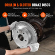 VEVOR Drilled Slotted Front and Rear Brake Rotors Pads Kit for Dodge Ram 1500