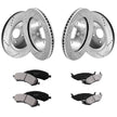 VEVOR Drilled Slotted Front and Rear Brake Rotors Pads Kit for Dodge Ram 1500