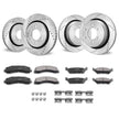 VEVOR Drilled Slotted Front&Rear Brake Rotors Pads Kit for 2012-2020 Ford F-150