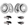 VEVOR Drilled Slotted Front&Rear Brake Rotors Pads Kit for 2012-2020 Ford F-150