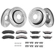 VEVOR Drilled Slotted Front&Rear Brake Rotors Pads Kit for 2012-2020 Ford F-150