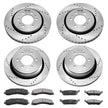 VEVOR Drilled Slotted Front&Rear Brake Rotors Pads Kit for 2012-2020 Ford F-150
