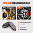 VEVOR Front Ceramic Brake Pads & Rotors Kit for Vauxhall Adam Corsa D Hatchback