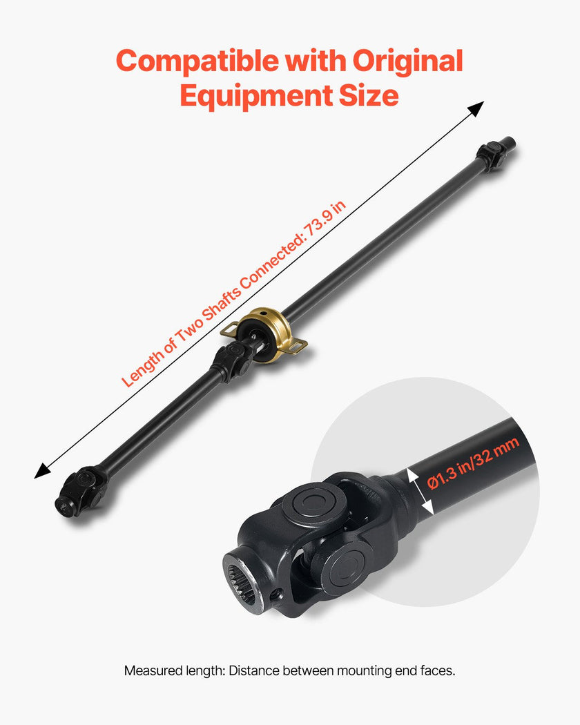 VEVOR Front Drive Shaft Assembly Compatible with 2014-2017 Polaris RZR XP 1000