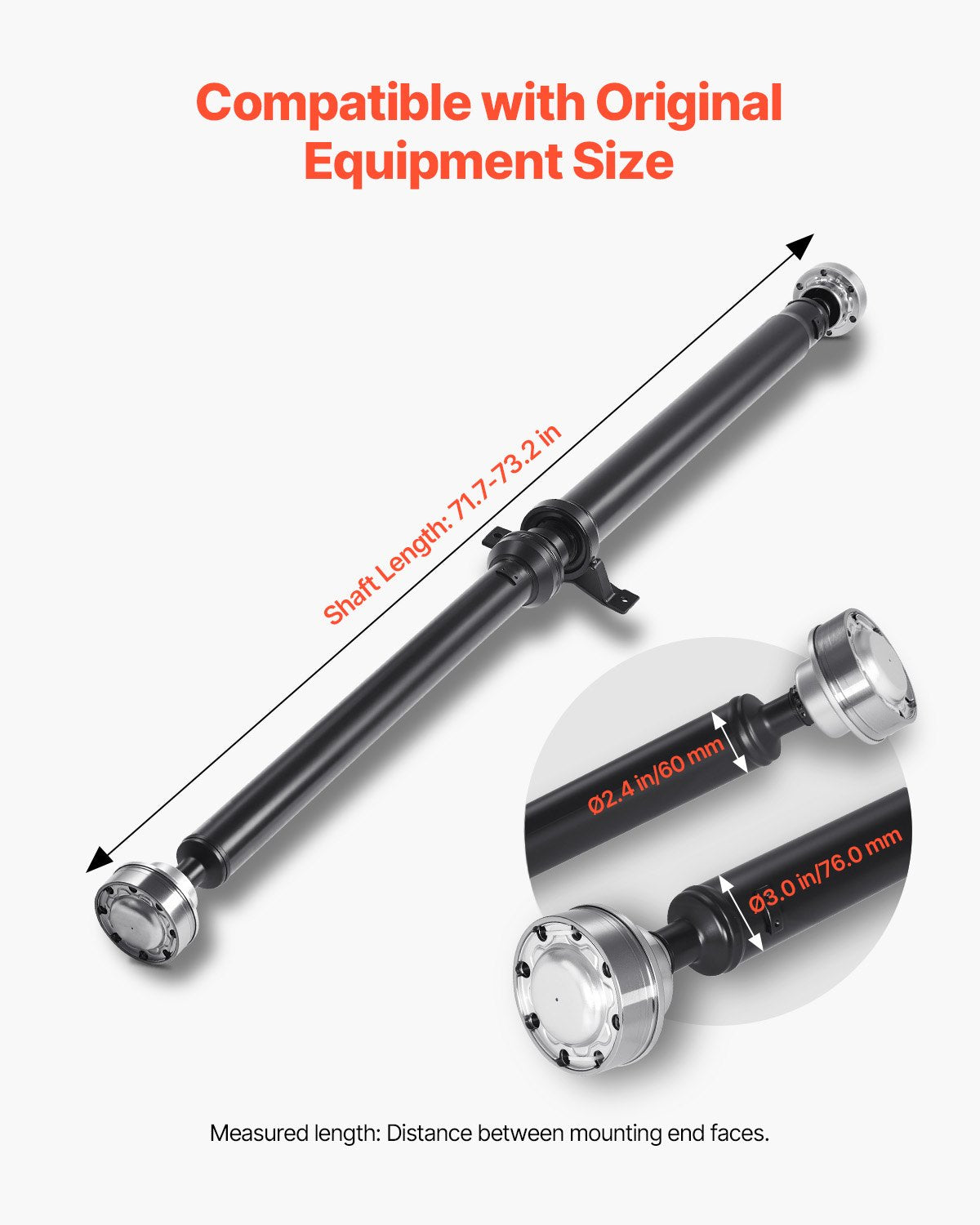 VEVOR Rear Prop Drive Shaft Compatible with 2015-2019 Dodge Challenger V6 3.6L
