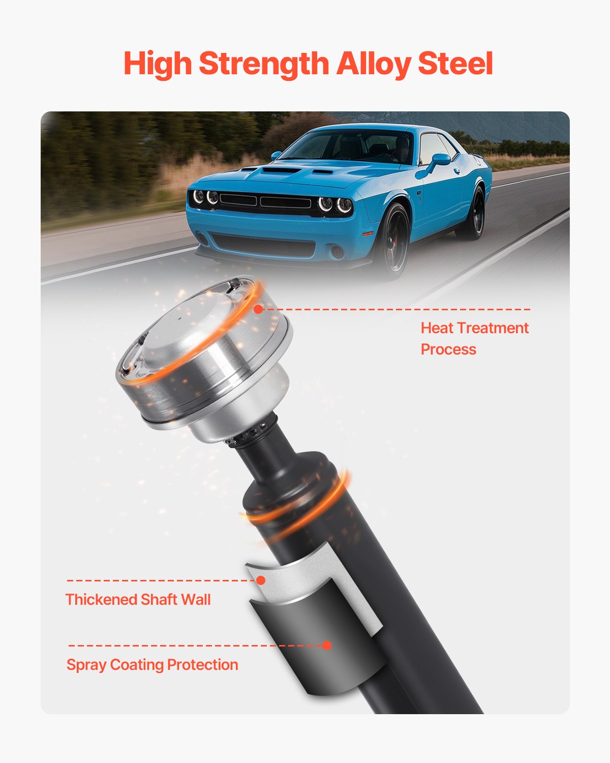 VEVOR Rear Prop Drive Shaft Compatible with 2015-2019 Dodge Challenger V6 3.6L