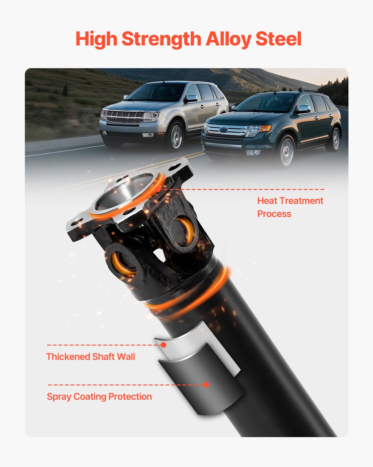 VEVOR Rear Drive Shaft Assembly Compatible with 2007-2008 Ford Edge/Lincoln MKX