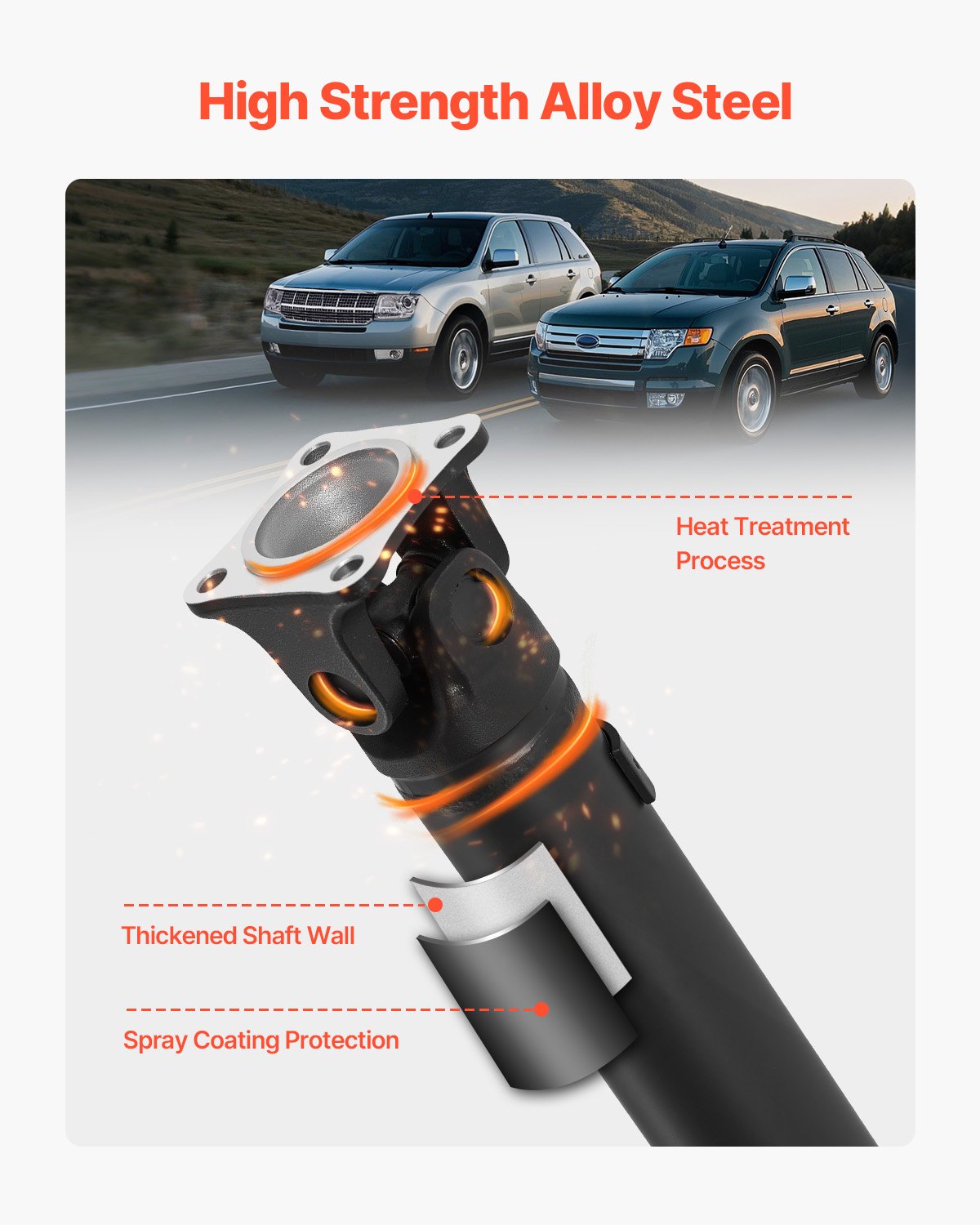 VEVOR Rear Drive Shaft Assembly Compatible with 2007-2014 Ford Edge/Lincoln MKX