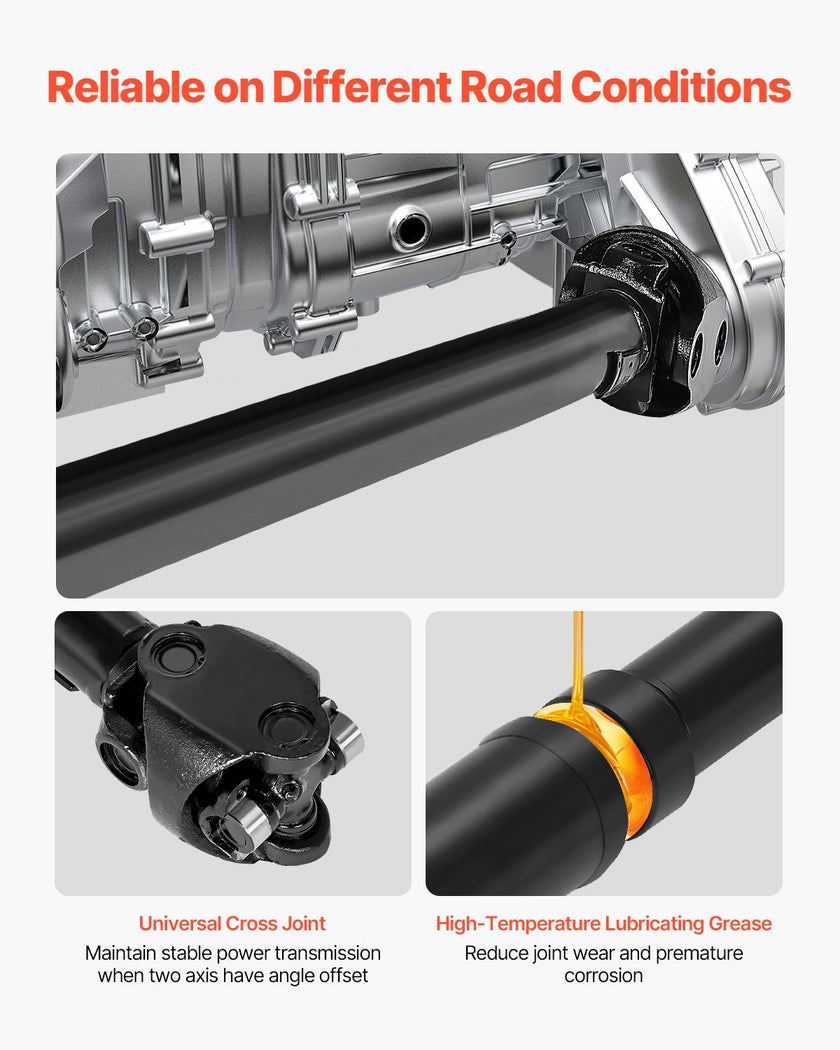 VEVOR Front Drive Shaft Assembly Compatible with 1987-2001 Jeep Cherokee L6 4.0L